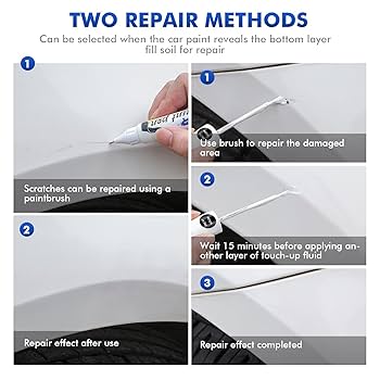 タッチザドリップ Amazon.com: AZ Star White Metallic Tricoat Touch Up Paint