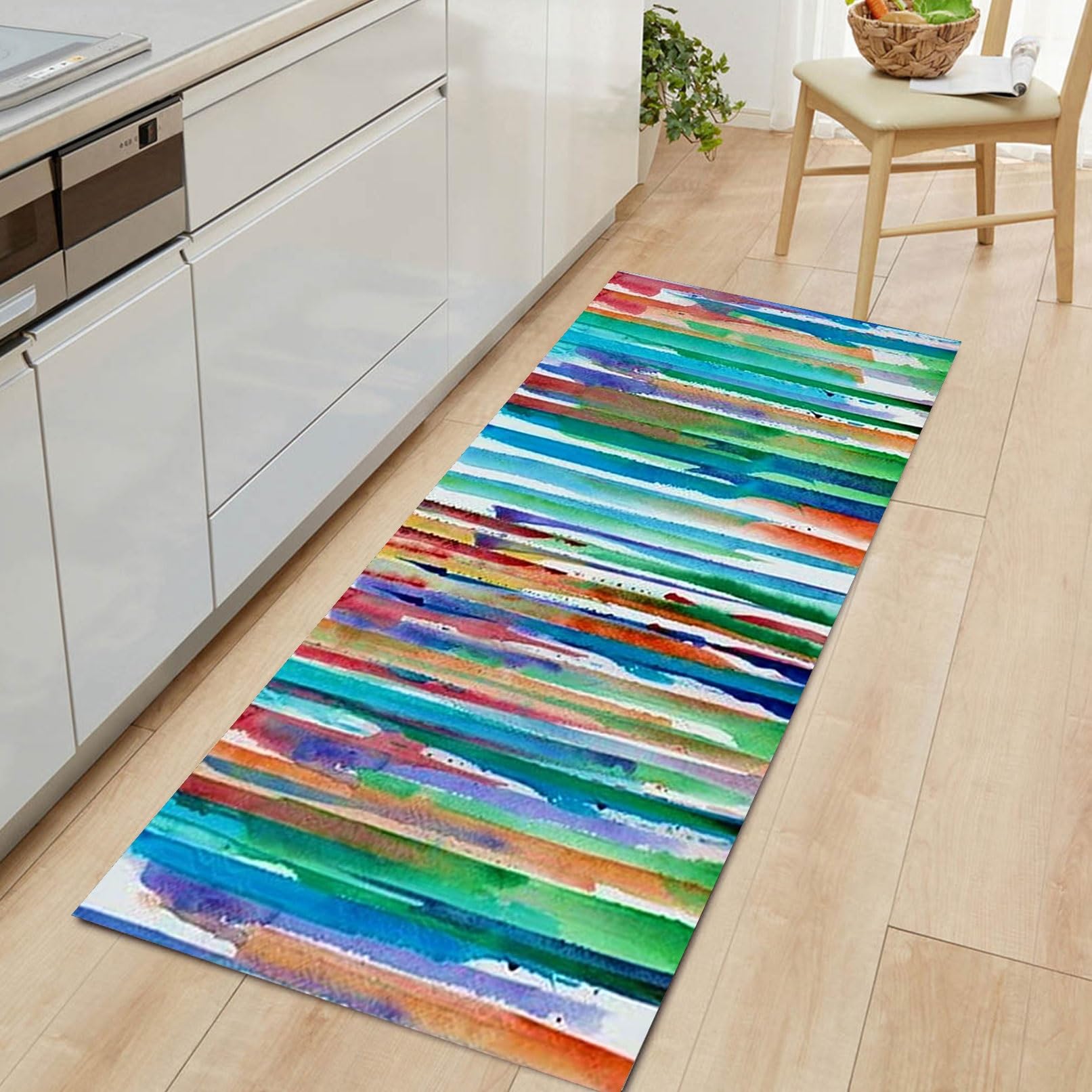 Tapis de salon long de haute qualité lavable en machine modèle F