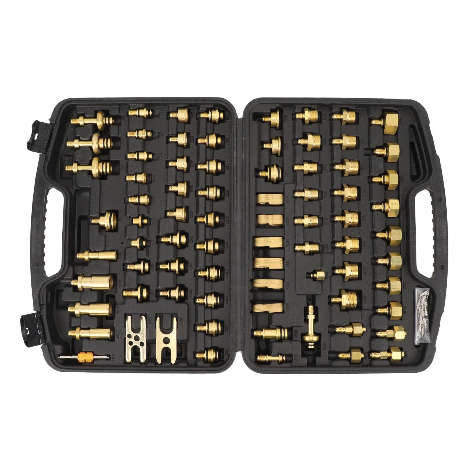 Automotive AC Leak Detection Kit 77-Pc Auto AC Repair Tool Kit - Brass ...