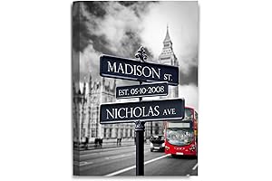 IPIC - Lovers Roadcrossing Sign, Personalized Gift for Couples