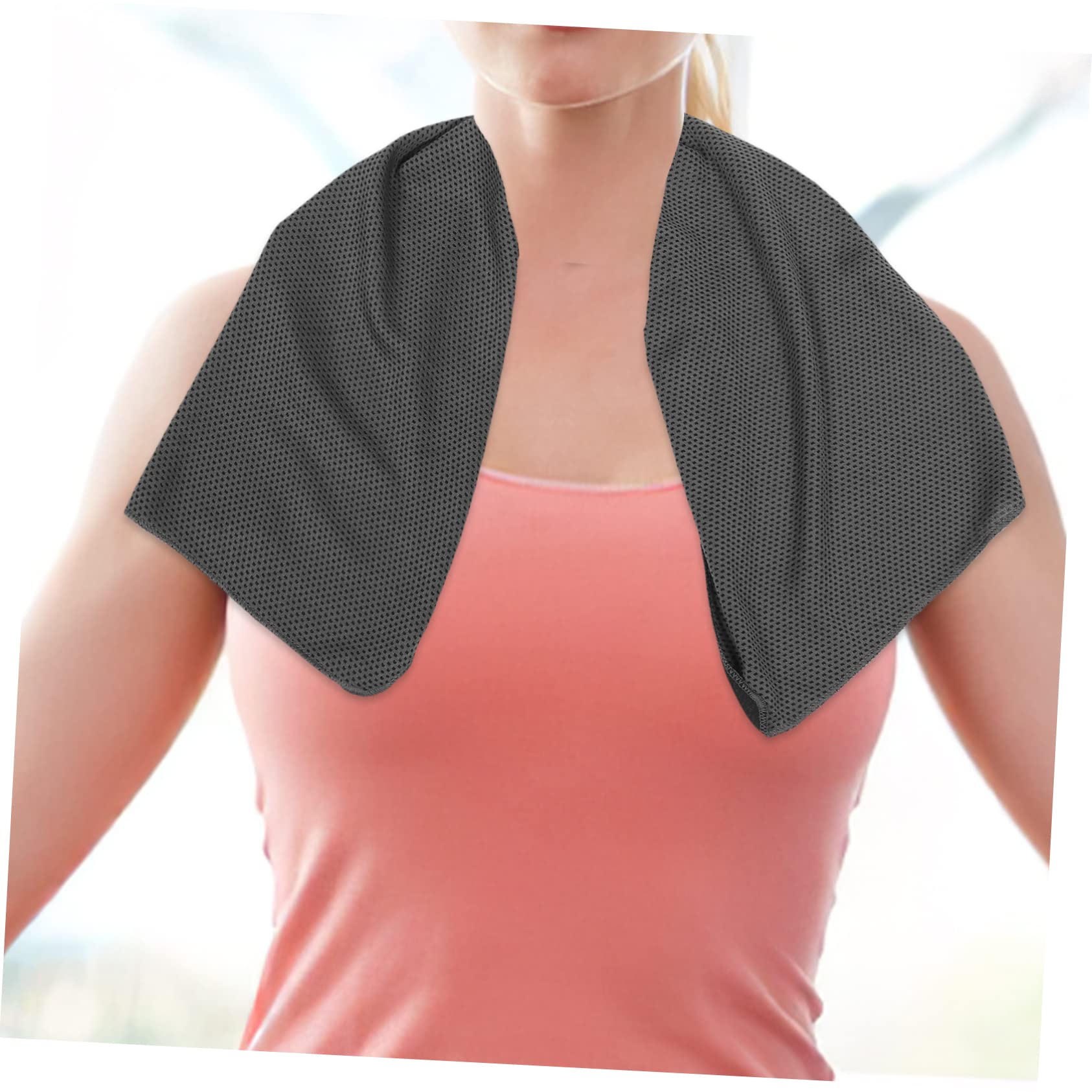 DECOMELODY Outdoor Quick Dry Sports Towel Skin Friendly Lightweight Sweat Towel for Gym and Summer Activities Reusable and Highly Absorbent for Hiking and Beach Use Deep