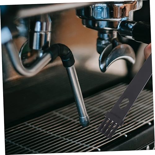Miniatura 3 de ULTECHNOVO 12 unids cepillo de limpieza expresso café expreso cuchara café máquina herramientas de limpieza cuchara con cepillo Espresso Shot