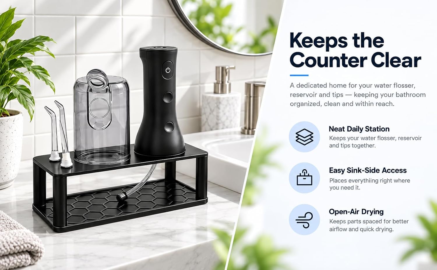 Water Flosser Stand Compatible with Philips Sonicare 3000