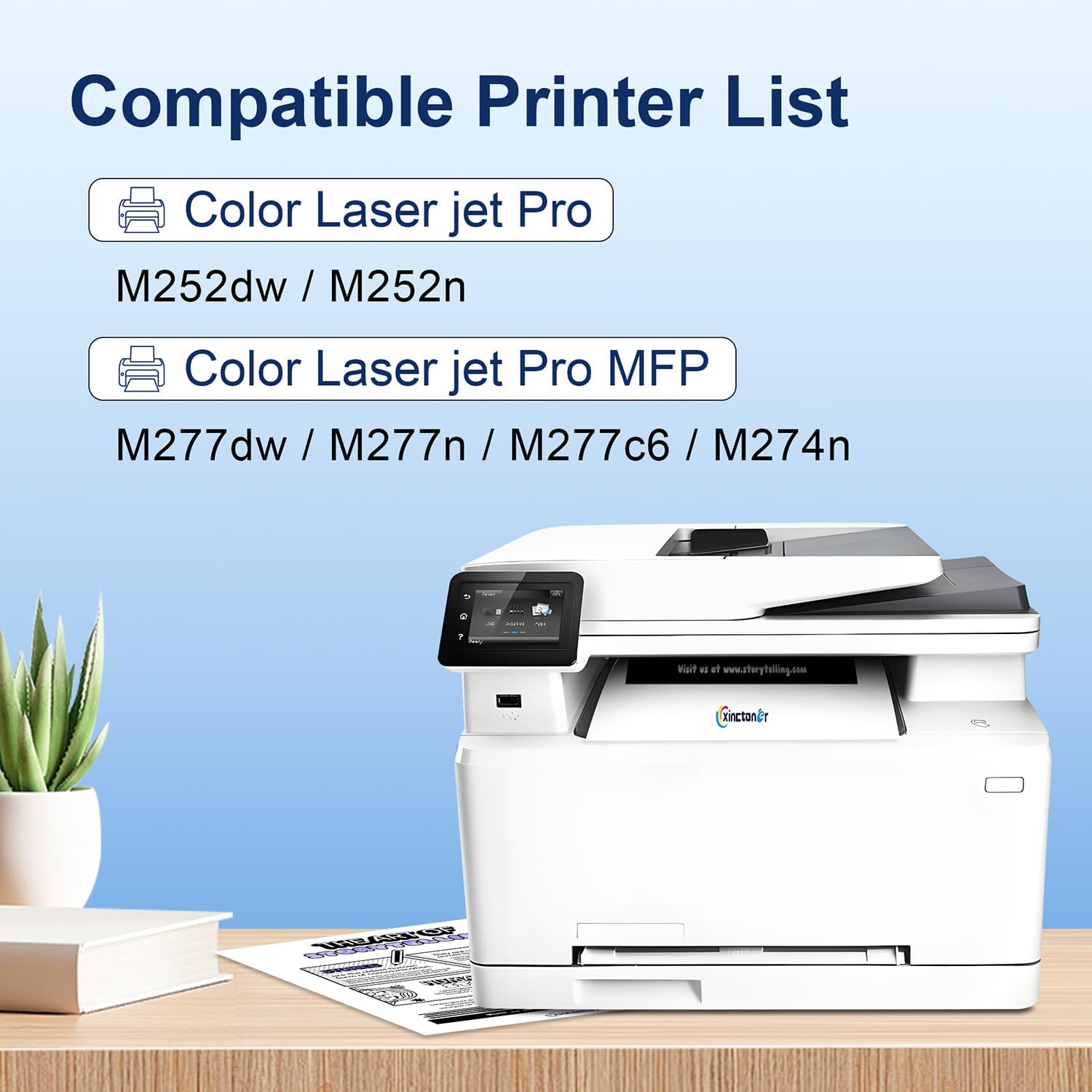 201X Black Toner Cartridge High Yield Cartridge Replacement for HP 201X CF400X 201A CF400A Use for Color LaserJet Pro MFP M277dw M252dw M277c6 M252n M277n M252 M277 Series Printer (2 Pack)