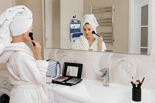 Miniatura 6 de Summit Ridge Bolsa de aseo colgante con múltiples bolsillos, bolsa de viaje con gancho para colgar, bolsa de cosméticos resistente al agua,