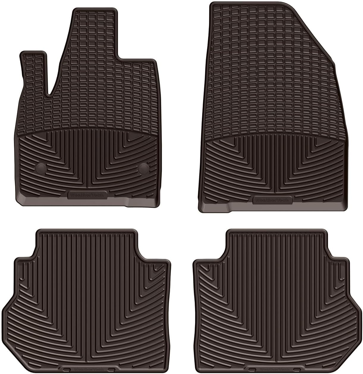 WeatherTech All-Weather Floor Mats for GMC Acadia, Blazer, XT6-1st & 2nd Row (W418CO-W535CO), Cocoa
