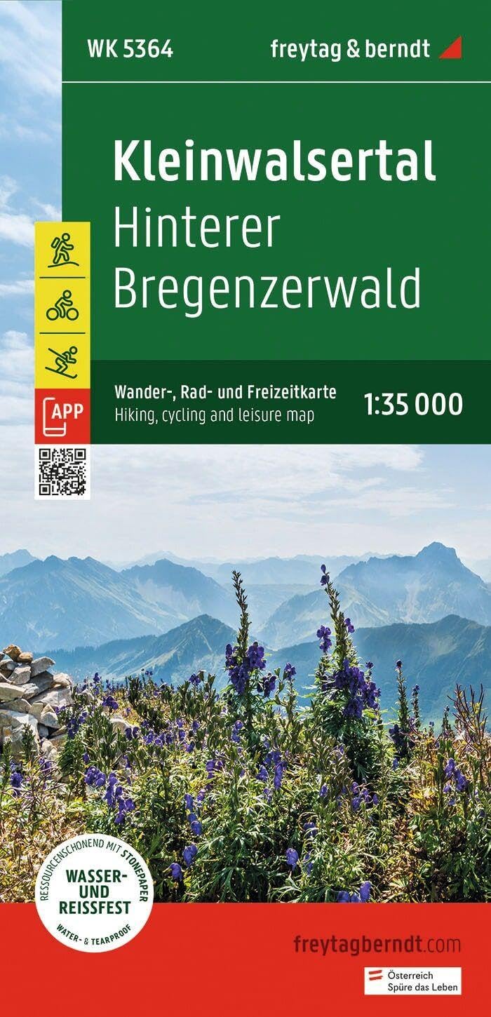 Kleinwalsertal Hiking, Cycling & Leisure Map - 1:35,000 scale: 1:35.000 WK5364: 5364 (Wander-Rad-Freizeitkarte)