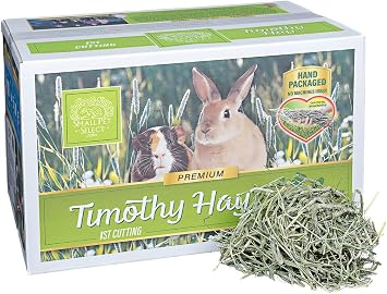 Small Pet Select 1st Cutting Timothy Hay, Animal Food for Guinea Pig, Rabbit, Hamster, Bunny, or Chinchilla, Natural Hay Grown in the USA, 20lb