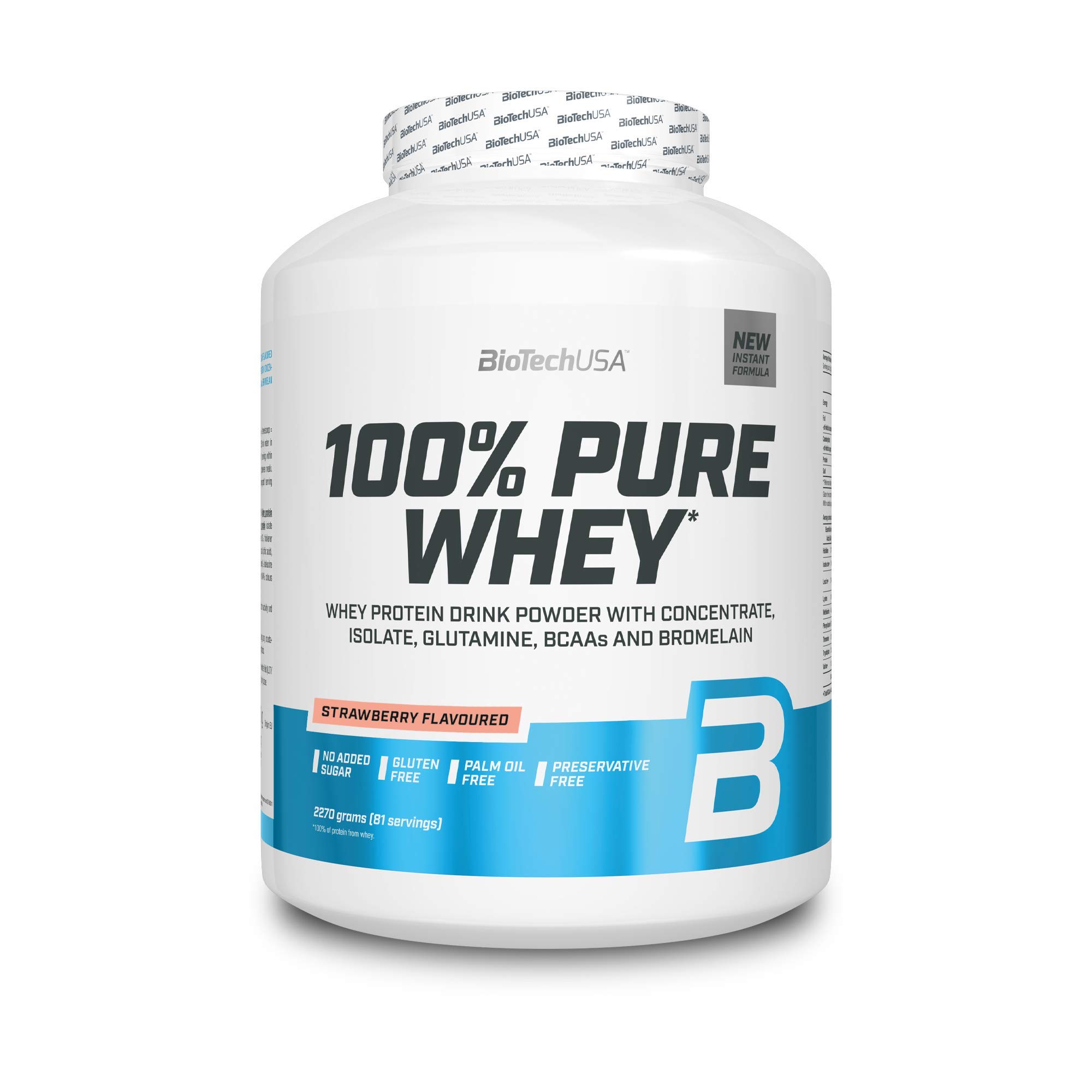 100% Pure Whey, Strawberry - 2270g