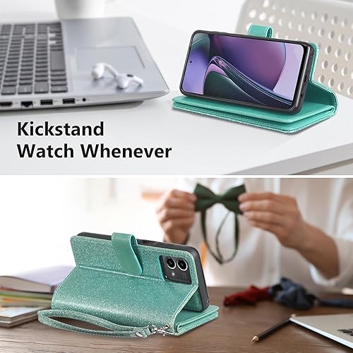 Miniatura 8 de Varikke Funda tipo cartera para Moto G Stylus 5G 2023, magnética desmontable para Motorola Moto G Stylus 5G 2023 con tarjetero y soporte para