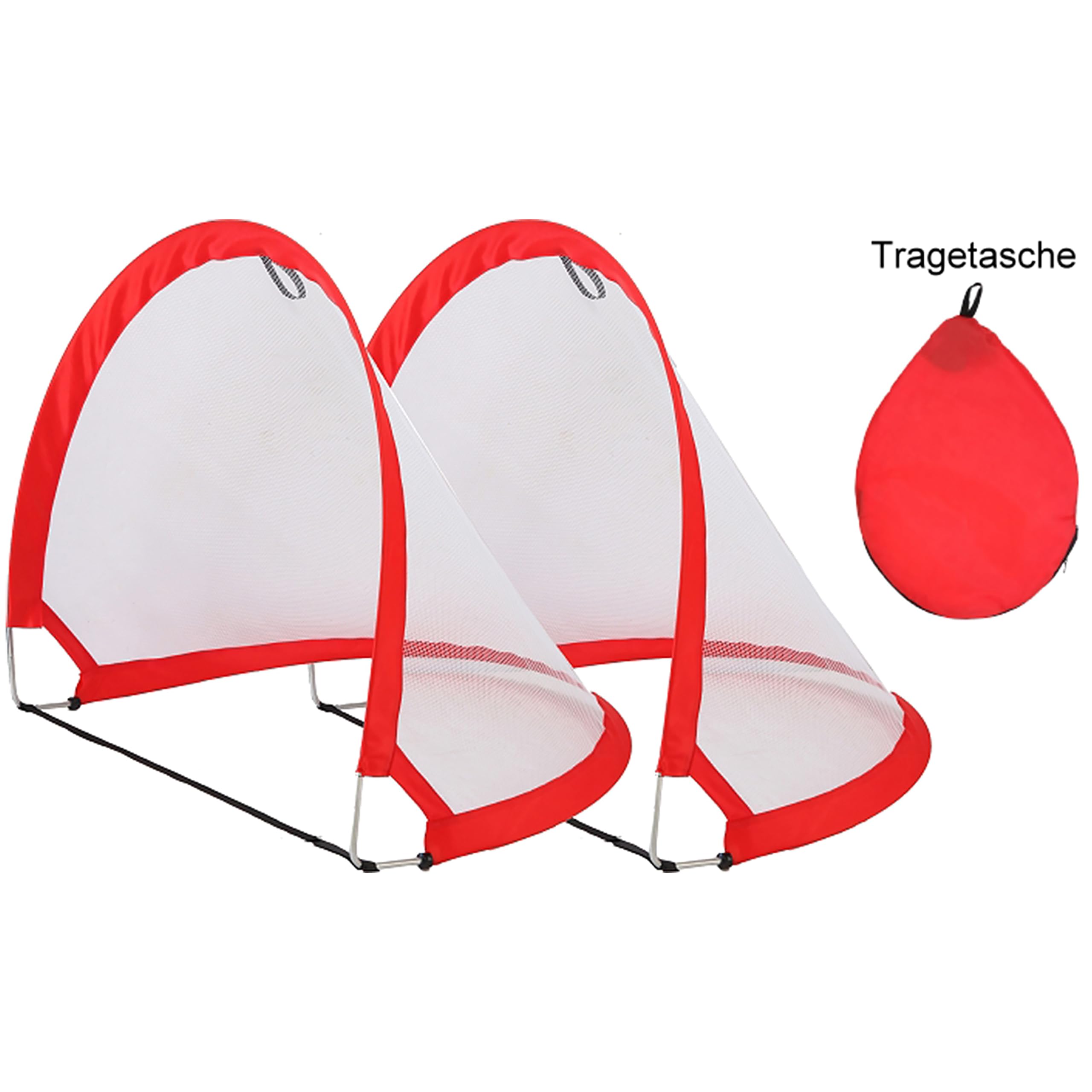 Bandito FunHockey - Set da porta con borsa per il trasporto in diverse misure, semicircolare e quadrata, per hockey su strada, per bambini e ragazzi