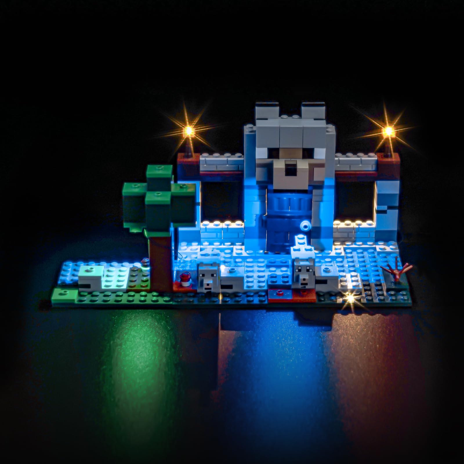 Light Kit Compatible with Lego 21261 The Wolf Stronghold (No Model)