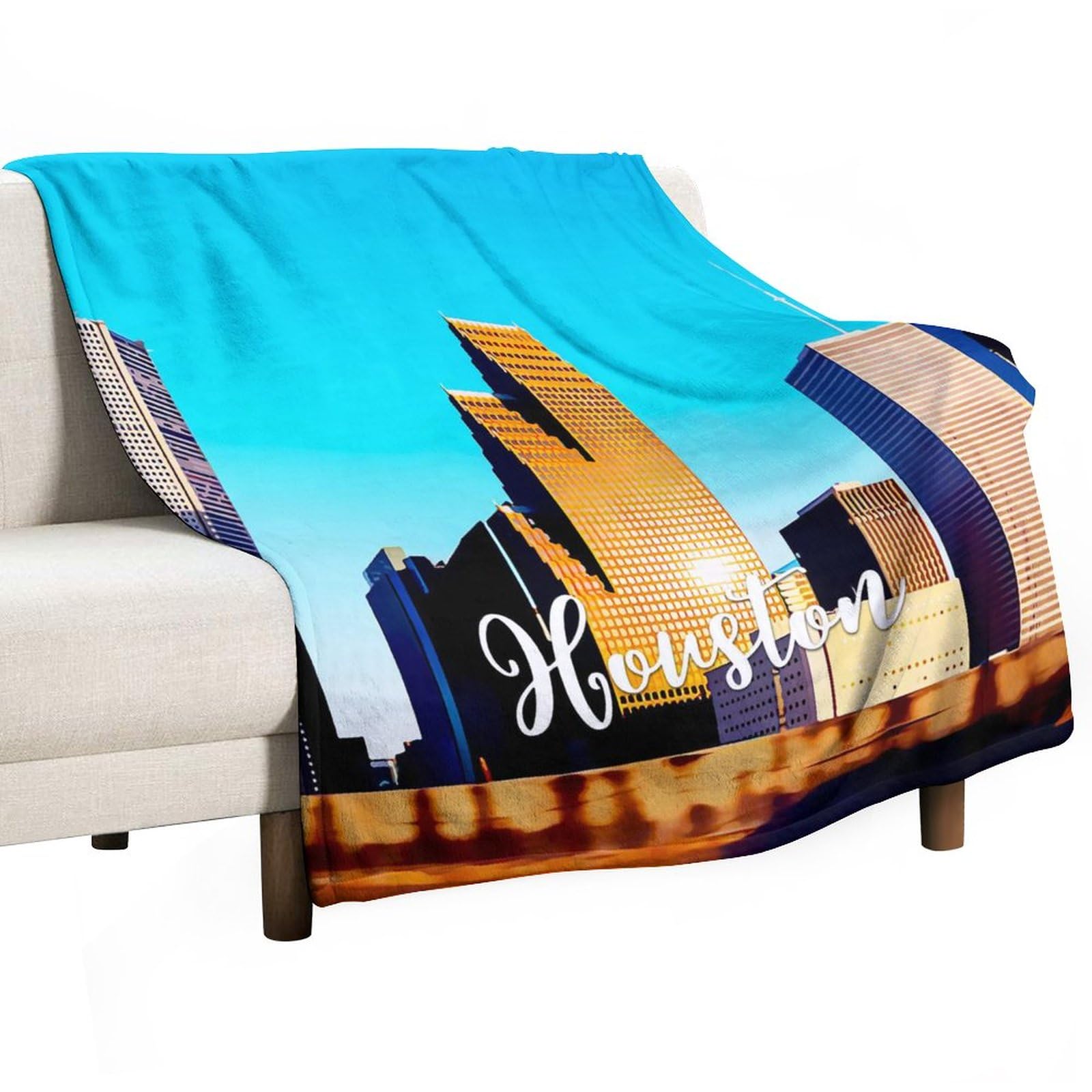 Couverture de lit peluche Houston cadeau idéal Noël et anniversaire
