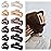 12 Pcs Rectangle Hair Clips, Hair Accessories for Women and Girls, Including 6 Pcs 4 Inch Large Claw Clips for ThickHair and 6 Pcs 2 inch Small Claw Clips for ThinHair (Neutral)