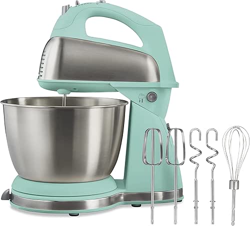 Hamilton Beach Classic Stand and Hand Mixer, 4 Quarts, 6
