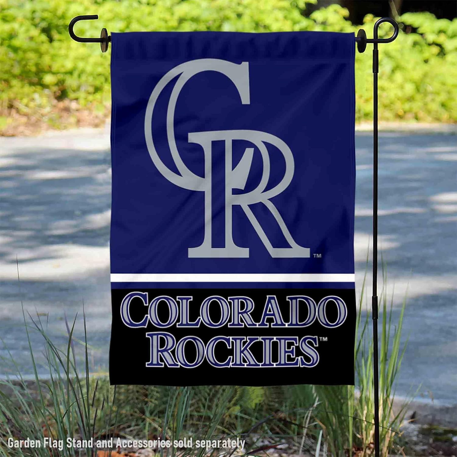 Colorado Rockies Double Sided Garden Flag - Image 2