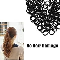 Vista 4 de WANBY Ligas para el cabello, mini bandas para el cabello coloridas sin costuras, suaves y elásticas, soportes para cola de caballo