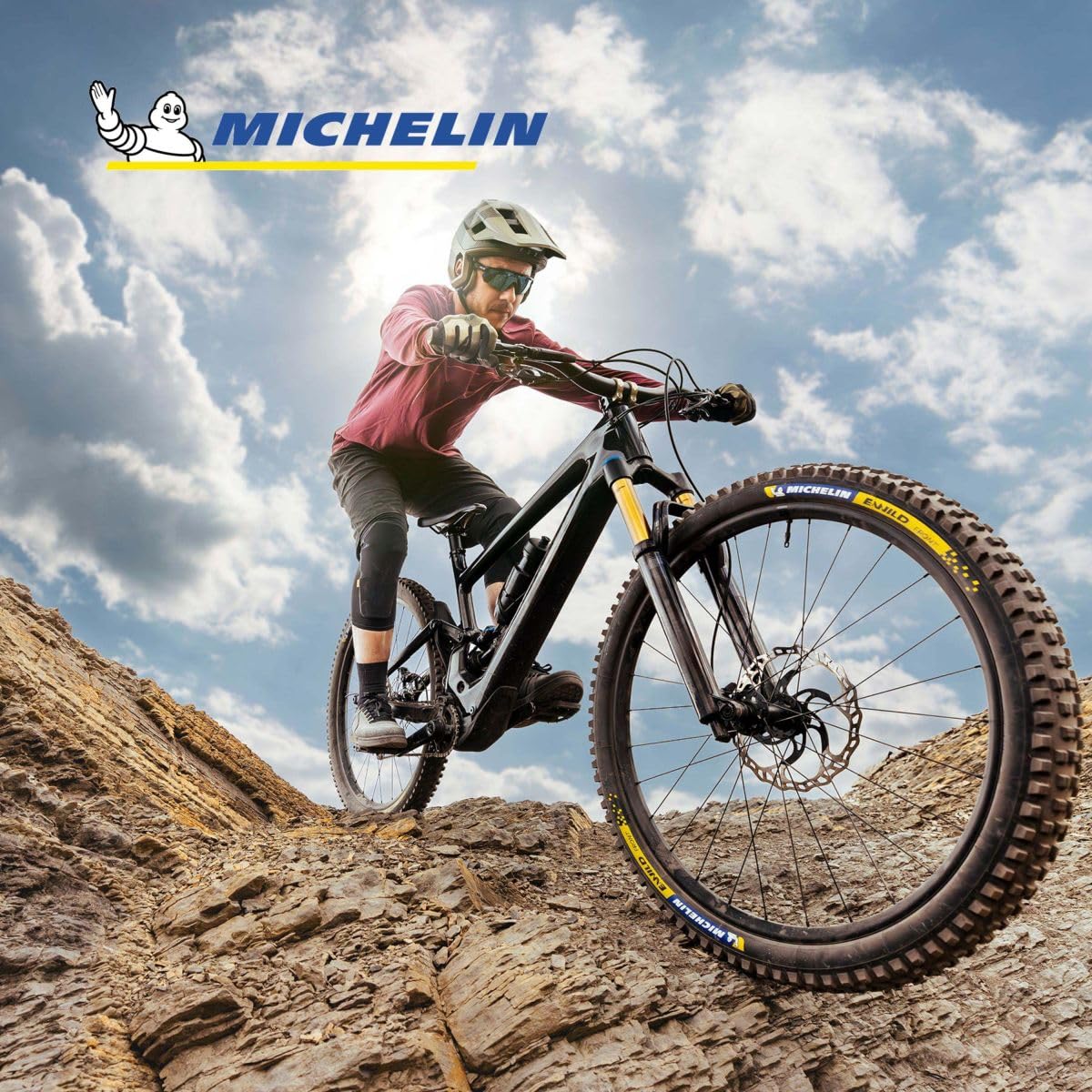 MICHELIN - Lot de 2 Pneus VTT E-Wild Tubeless Ready ou TS pour VTTAE Avant et/ou Arrière Disponible en Plusieurs Dimensions et Configurations