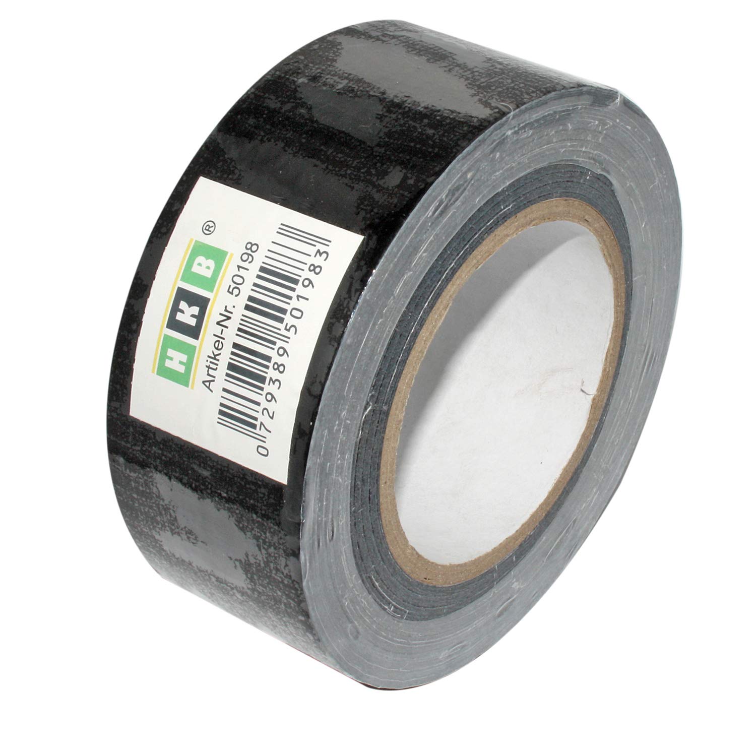 HKB ® 20 Rollen Panzerband Panzertape Klebeband Gewebeband Faser-Klebeband Gaffer-Tape Duct Tape, 50m X 50mm, schwarz, Hersteller, Artikel-Nr. 50198-20
