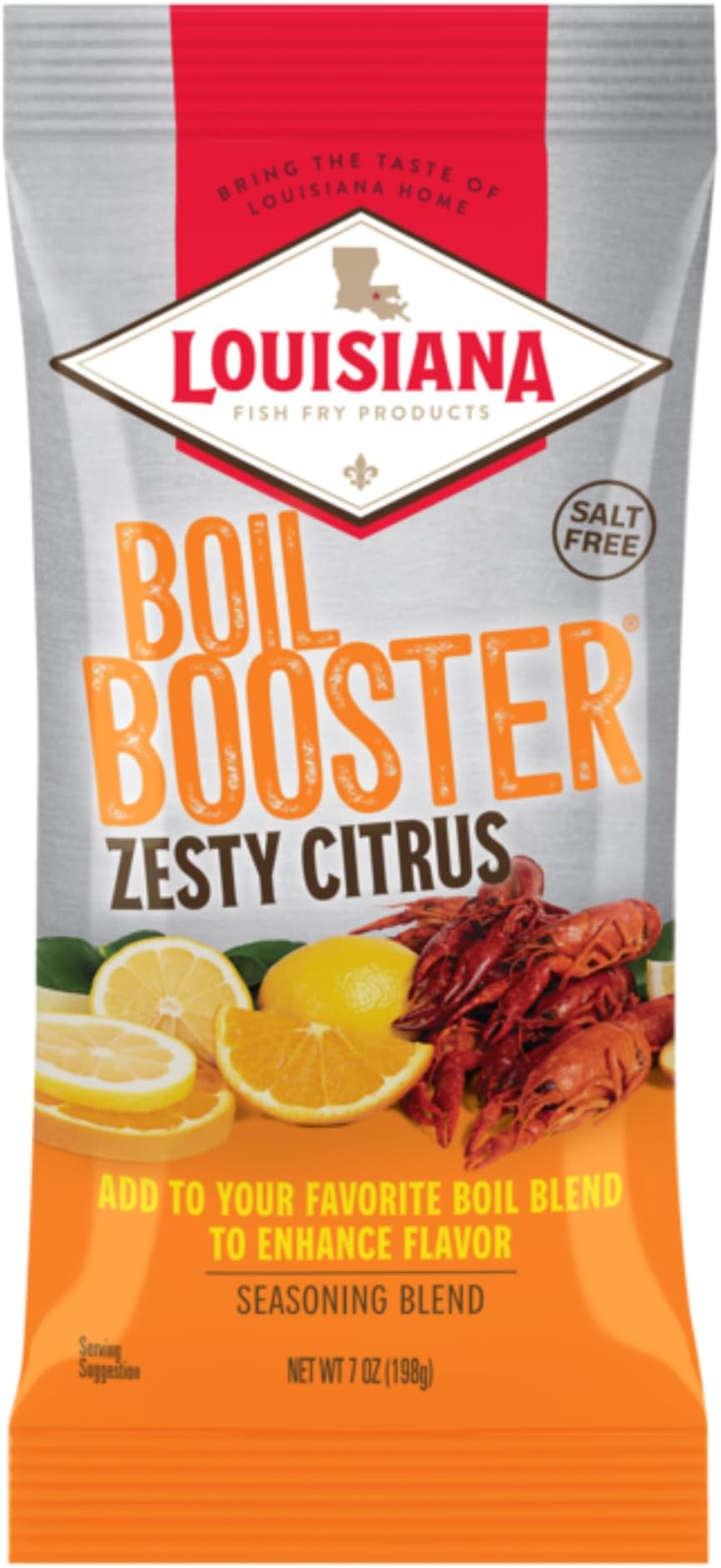 Zesty Citrus Boil Booster - Seafood Boil Enhancer - Crab, Shrimp, Crawfish Seasonings, Boil Mix and Spice Enhancer 7 oz. (Pack of 1) By Louisiana Fish Fry
