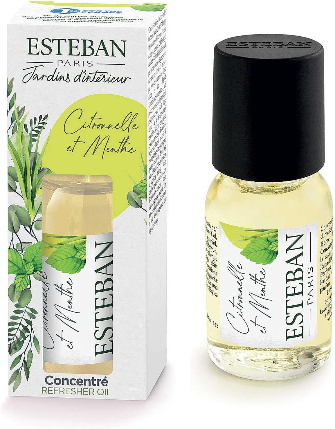 Amazon.co.jp エステバン インテリアガーデン レモングラス&ミント インテリアフレグランスオイル 15ml 芳香剤 ホーム＆キッチン