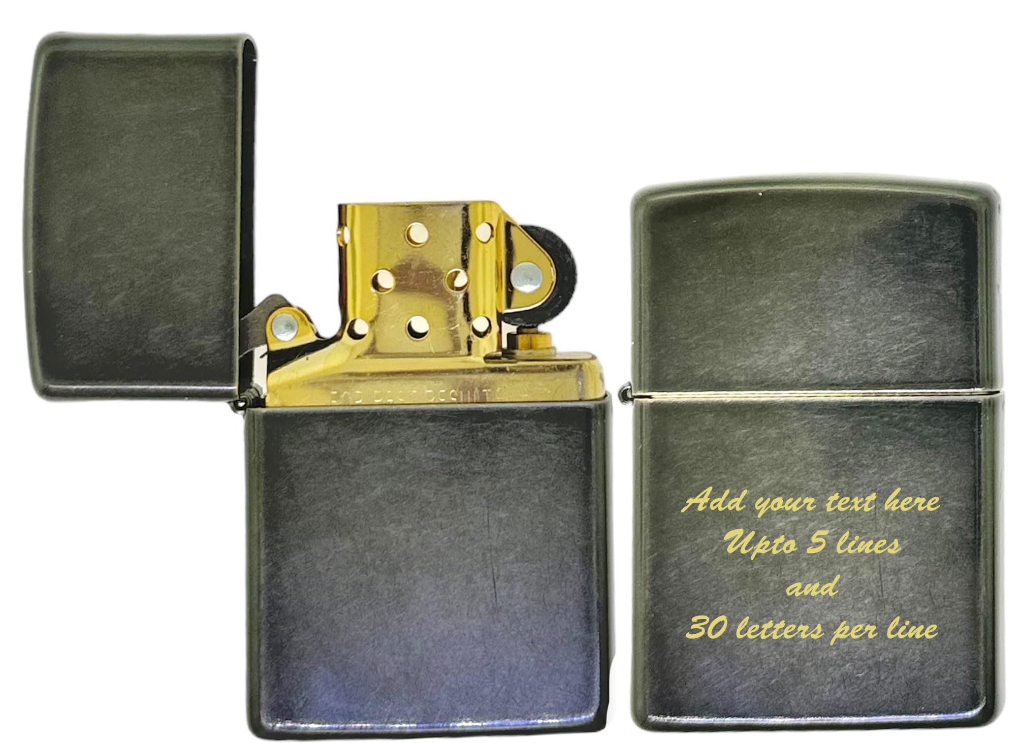 Zippo Lighter Regular Street Brass Refillable Windproof Lighter - Foto 5