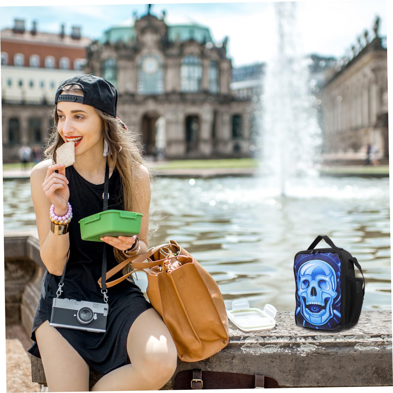 TOPBATHY 2piezas Bolsa De Almuerzo Infantil Aislante De Gran Capacidad Mochila Práctica Para y Bolsa Térmica De Comida Para Picnic y Escuela De Limpiar y Transportar
