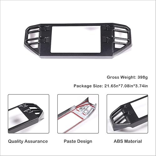 Vista 197 de Cubierta de salida de aire lateral para consola central de automóvil, compatible con Toyota Tundra 2022+ Sequoia 2023+ cubierta de panel de aire