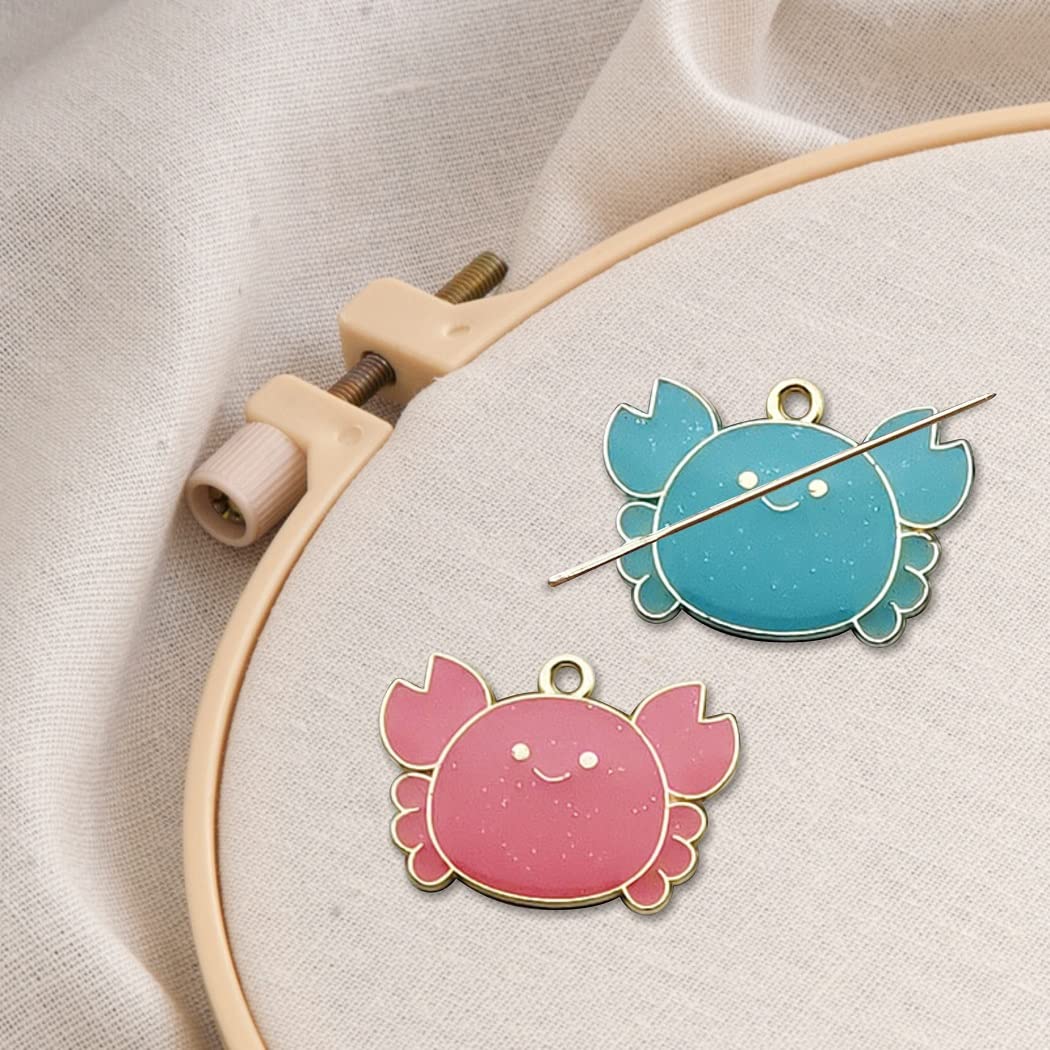 Blaue Schneeflocken Nadelfinder - Magnetischer Nadelhalter 2-tlg.