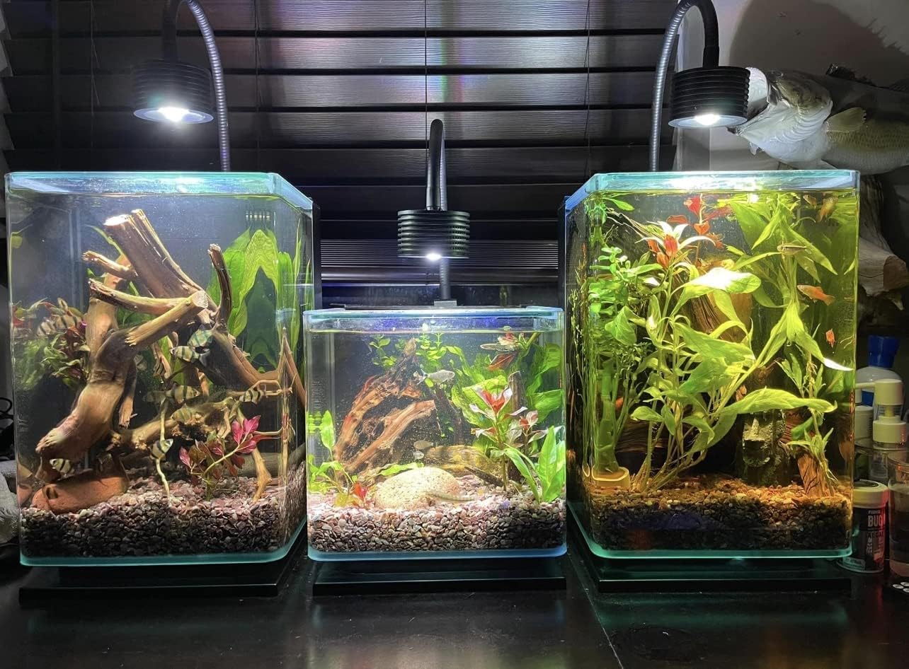 アクアリウム ライト 水草 水槽 照明 LEDライト 調光可能 小型 水槽用・ 熱帯魚金魚飼育ライト 【精度】 クリップ式 (