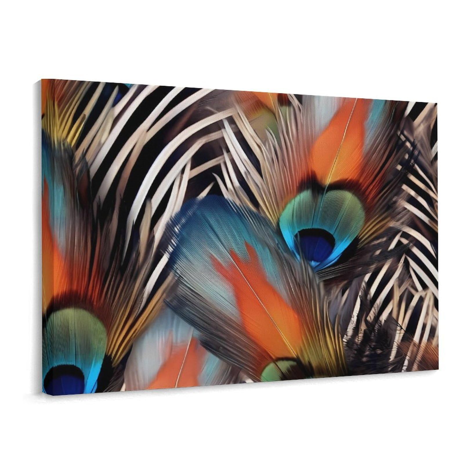 MXDLKSWPOH Canvas Wall Art for Living Room Prints Aesthetic Poster Canvas Paintings Prints Animal Feather Pictures ArtWork Office Wall Decor Modern Abstract Wall Art for Bedroom Home Decor 30x40 Cm