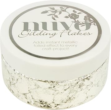 Tonic Studios 851N Silver Bullion Gilding Flakes, 200ml