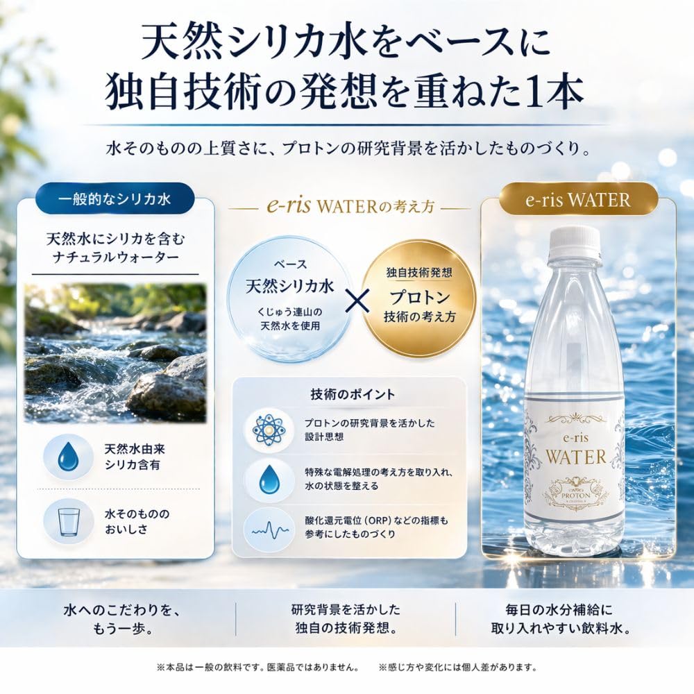 Amazon.co.jp: イリスウォーター 500ml × 6本 プロトン水 シリカ 大分
