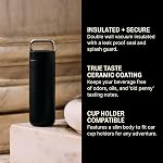 Fellow 20 oz Carter Carry Vacuum Insulated Tumbler for Water, Tea, Coffee, Smoothies, & More - Stainless Steel - Keeps Heat for 12 Hours/Stays Cold for 24 Hours-Leak-Proof Seal-Slim Width-Matte Black