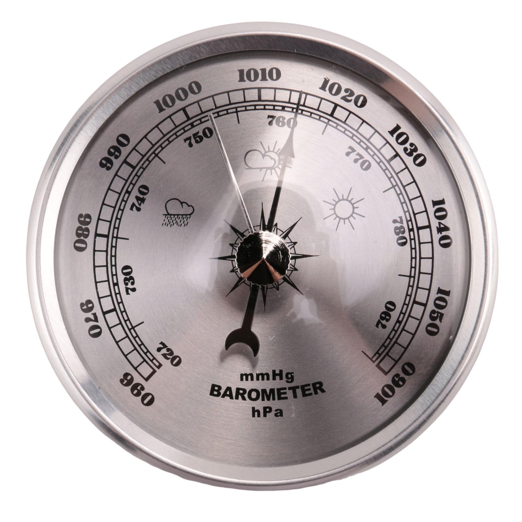 Per Casa Manometro Meteo Stazione Metallo Parete Barometro Atmosfera Multifunzione Termometro Igrometro Portatile