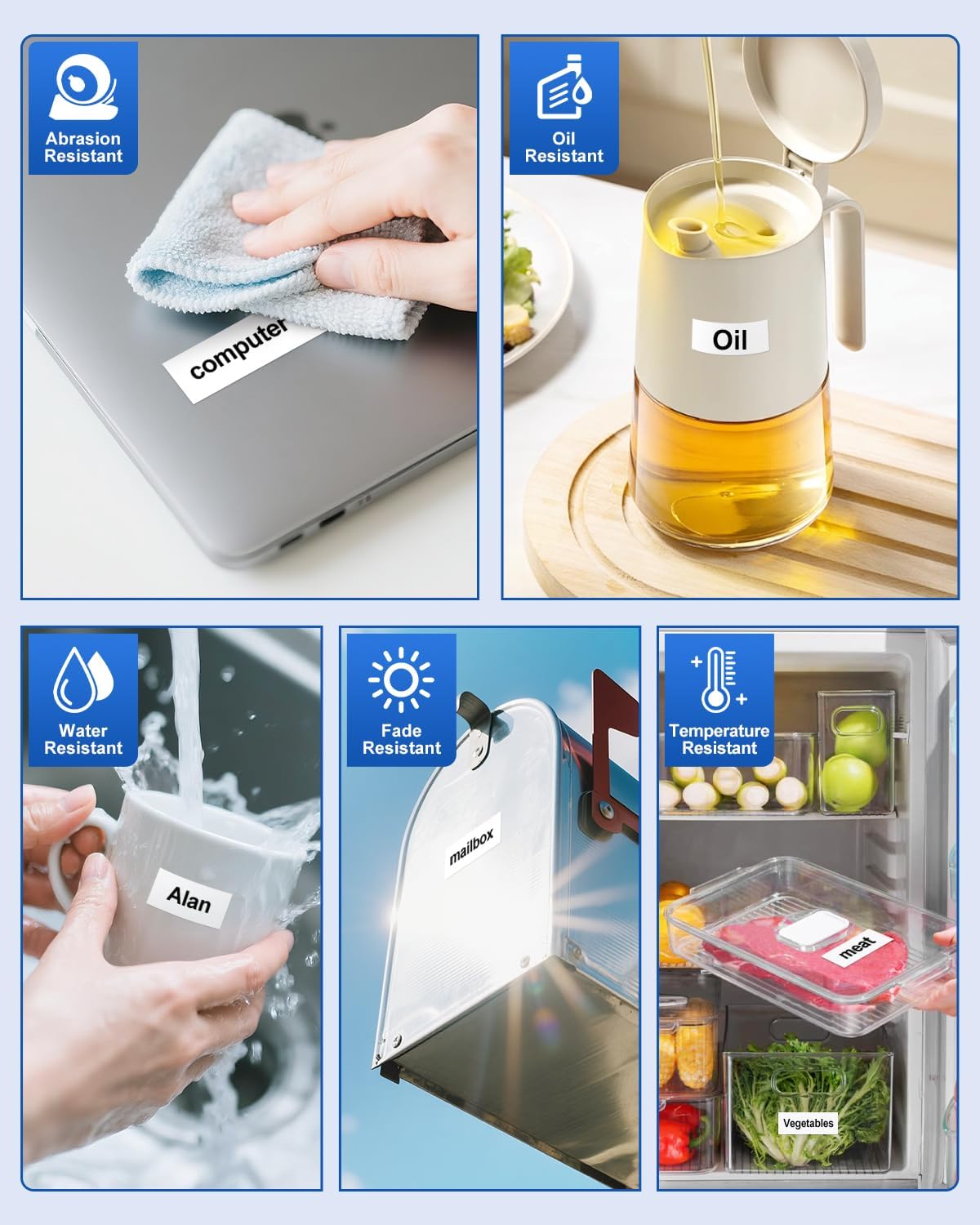 Tze 24mm 0.94" Laminated White Tape Compatible for Brother Tze-251 Tz-251 Tze251 PTouch Tape Tz 24mm 1" Black on White for PTD600 PTD610BT PTP710BT PTP750W PTE550W Label Maker, 3-Pack - Image 6