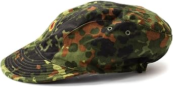 Genuine Original German Army air Force Cap Flecktarn camo Peak hat Military