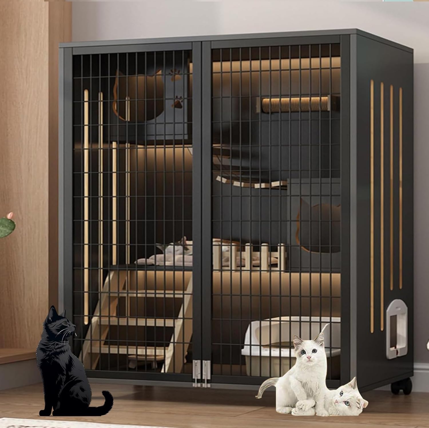 大型 おしゃれ キャットハウス キャットげーじ大型猫 ケージ l120×w60