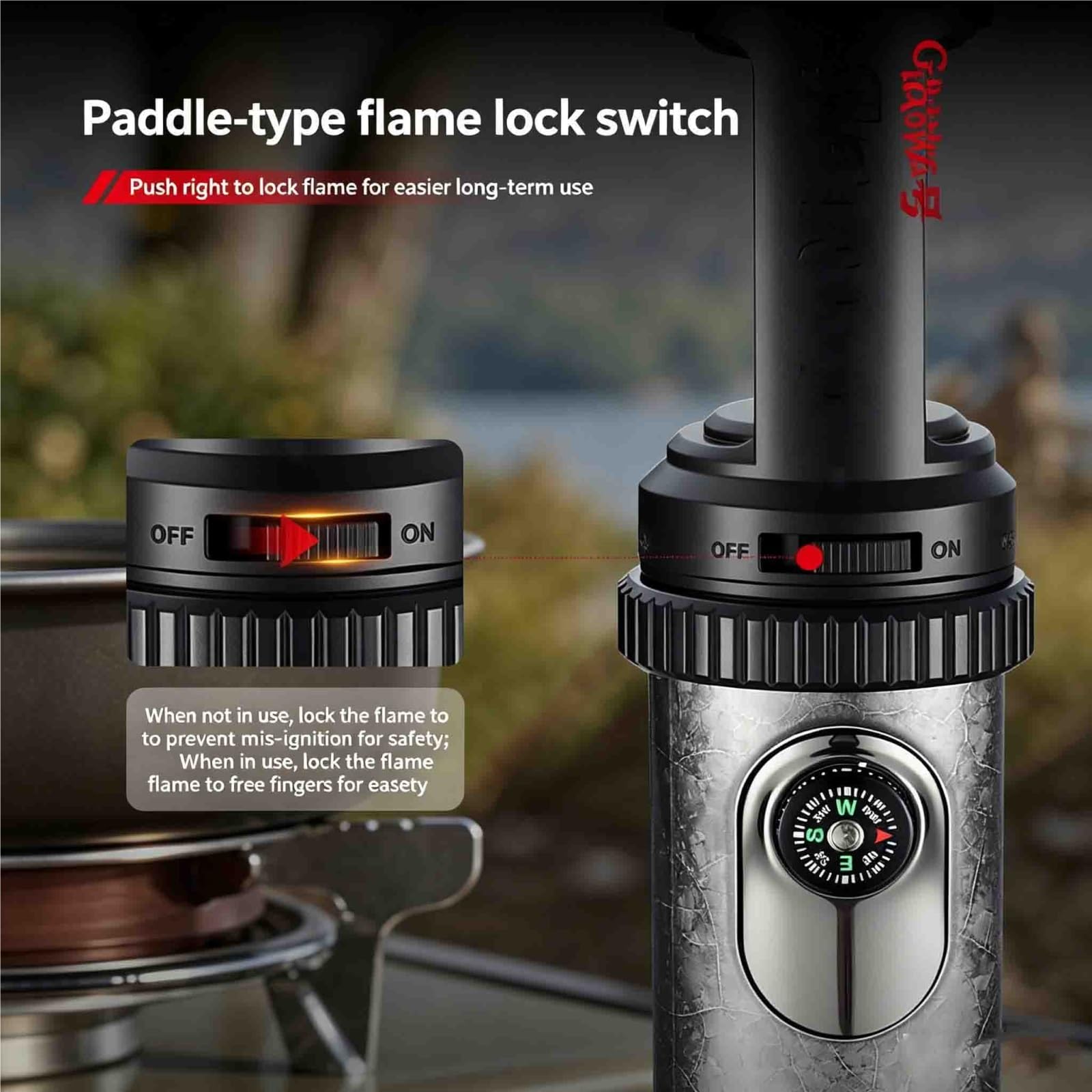 Briquet tempête au butane pour camping en plein air, barbecue, fabrication de desserts, bougies et survie – Outil polyvalent et fiable