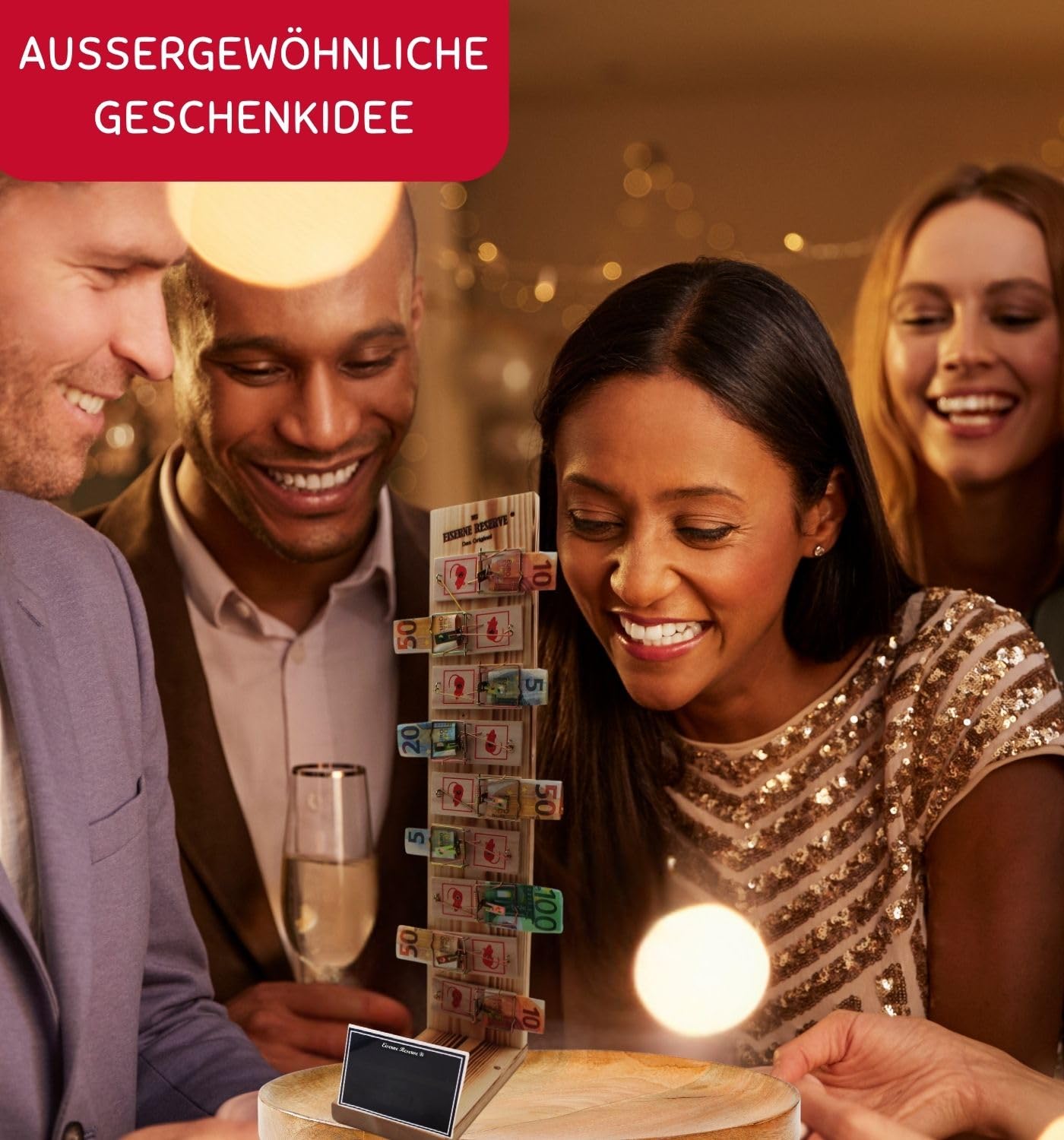 Originelle lustige Geldgeschenke zum 25. Geburtstag Geschenkideen für Männer und Frauen - Mausefalle Deluxe - 9 - Text s/w Happy Birthday 25 Geburtstag