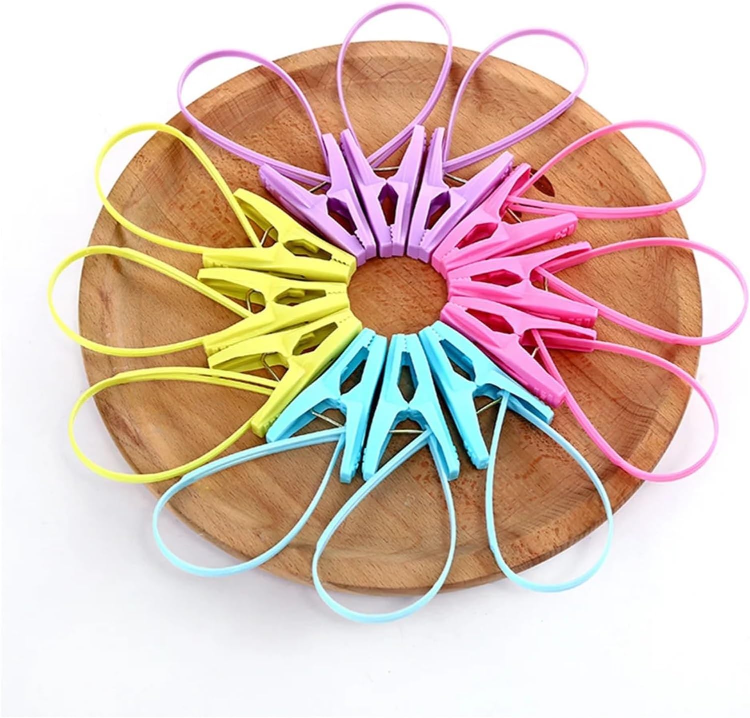 Clothes pins 30 PCS Strap Clip Socks Clips Plastic Clothespins Home Supplies