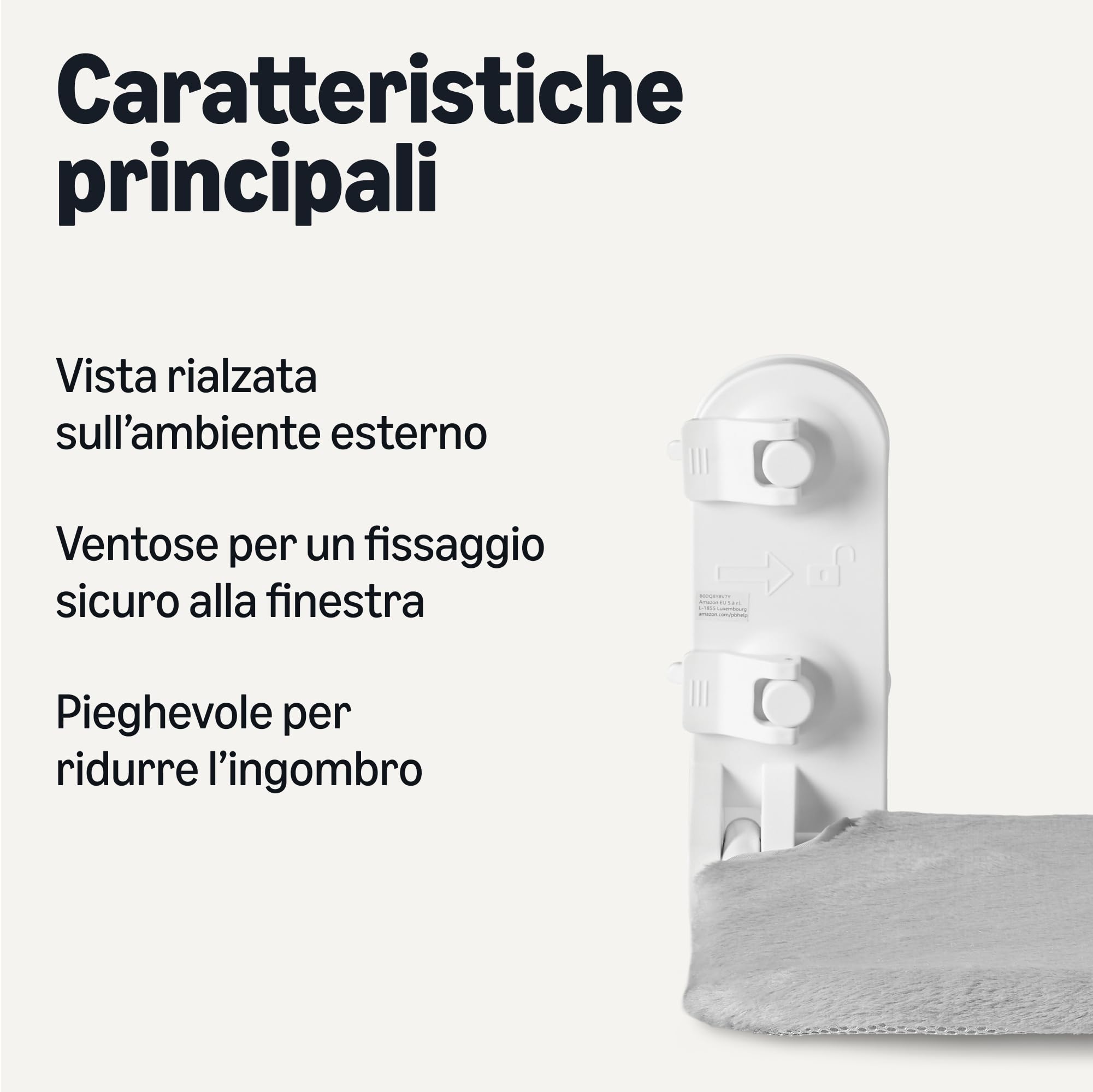 Amazon Basics, Amaca da finestra per gatti, taglia unica