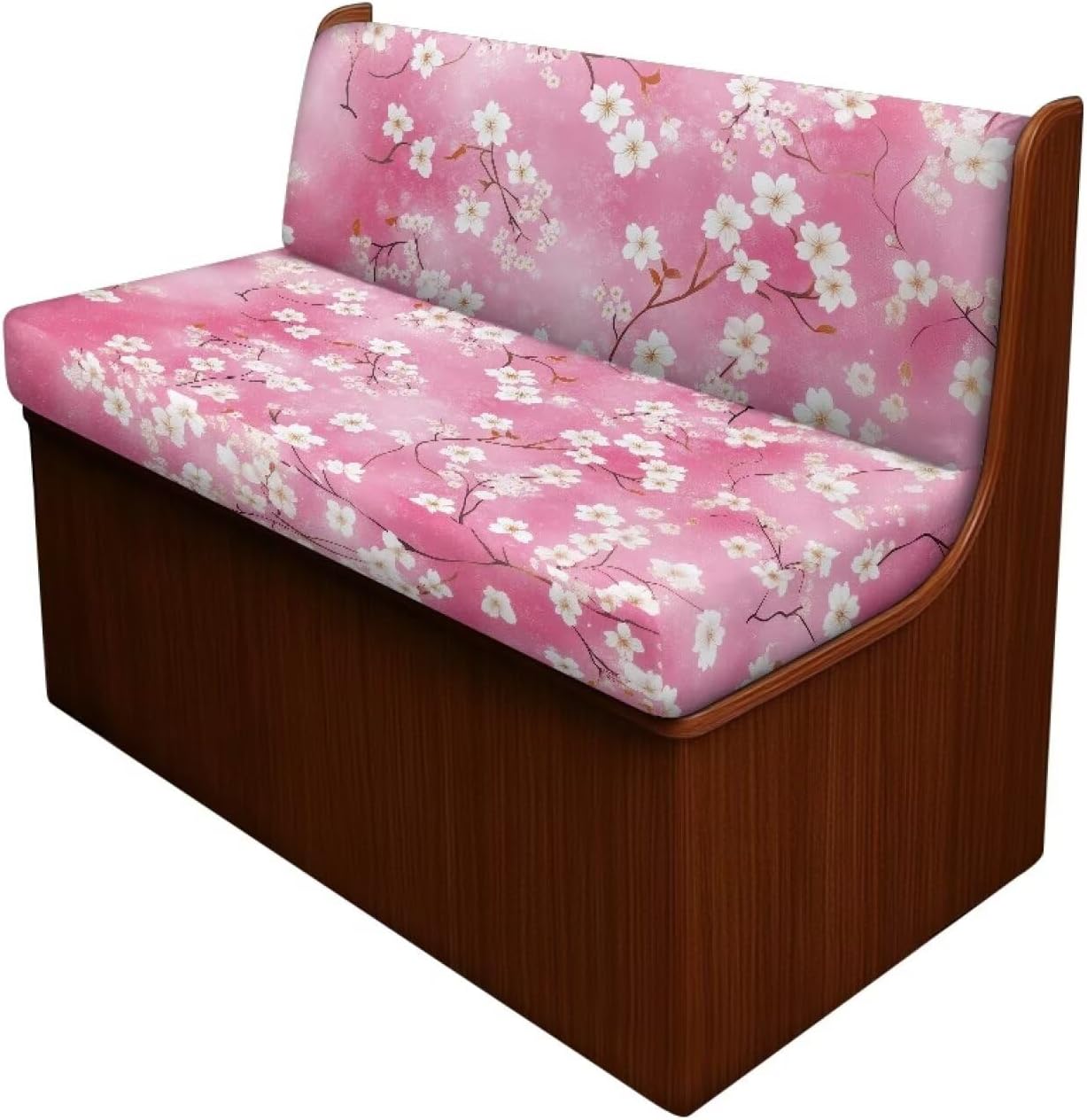 Boatee Daisy Print RV Dinette Cushion Covers Comfortable RV Accessories Universal Couch Cushion Covers Stretchable Slip Covers for Loveseat Stylish Furniture Covers for Sofa and Loveseat White