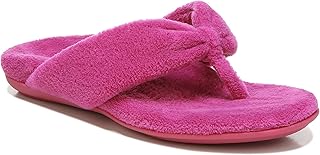 Vionic Pantuflas de chakra Lydia para mujer, cómodas pantuflas de felpa que incluyen comodidad de tres zonas con plantilla...
