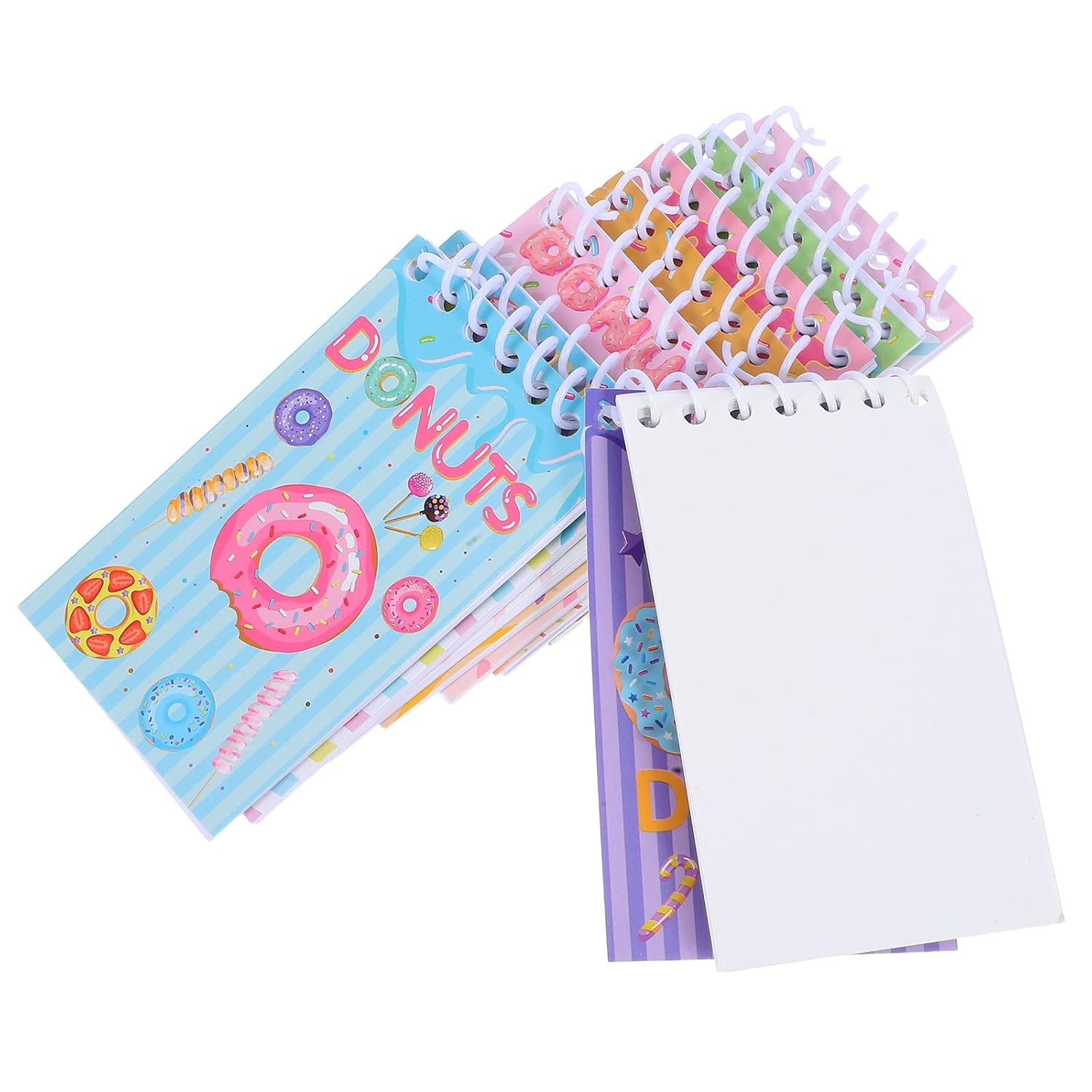 COOPHYA 8pcs Spiral Notebooks Set Small Pocket Notepad with Lined Pages Vertical Mini Memo Pads for School Office Daily Use