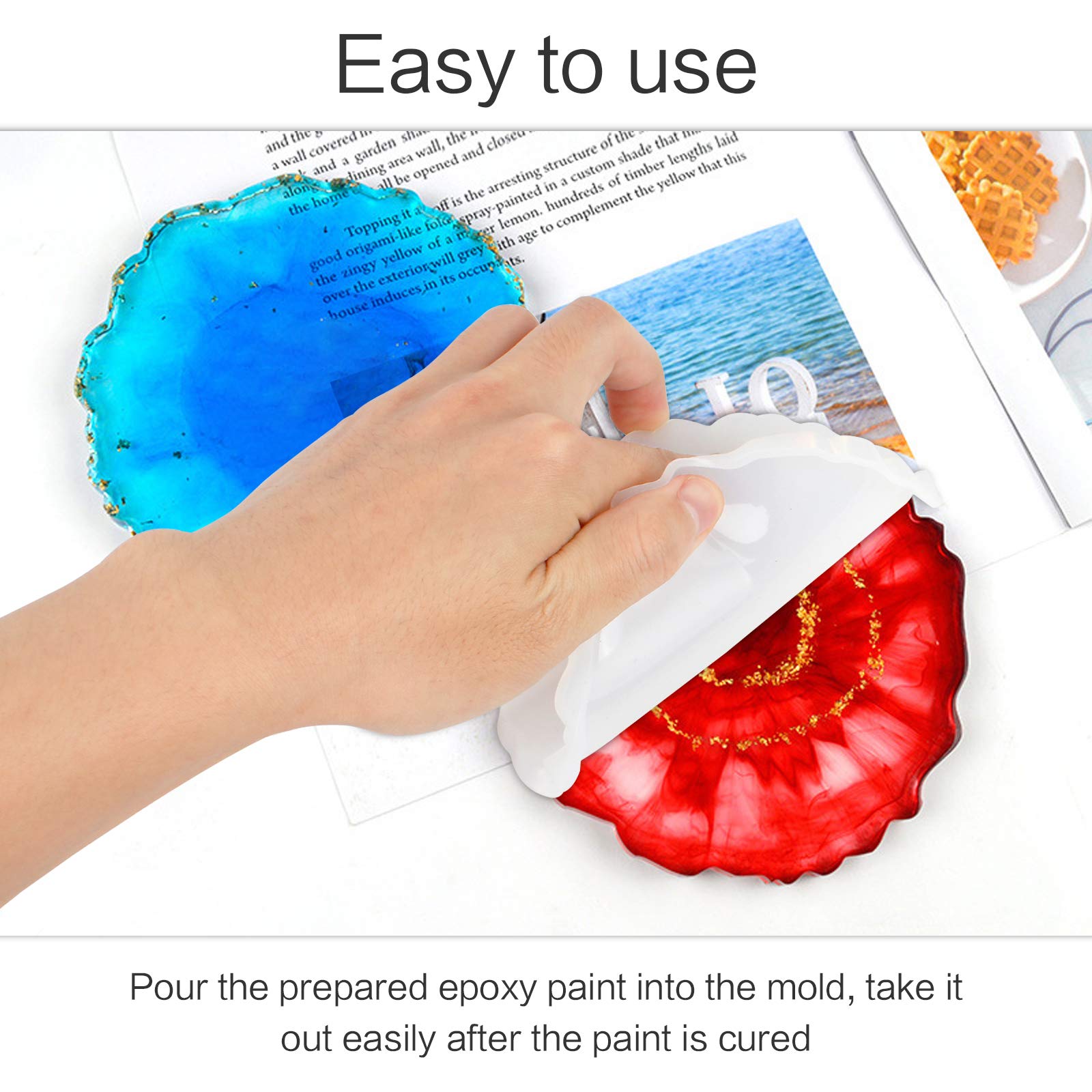 Moule En Silicone Pour Dessous De Verre Irrégulier, Bricolage