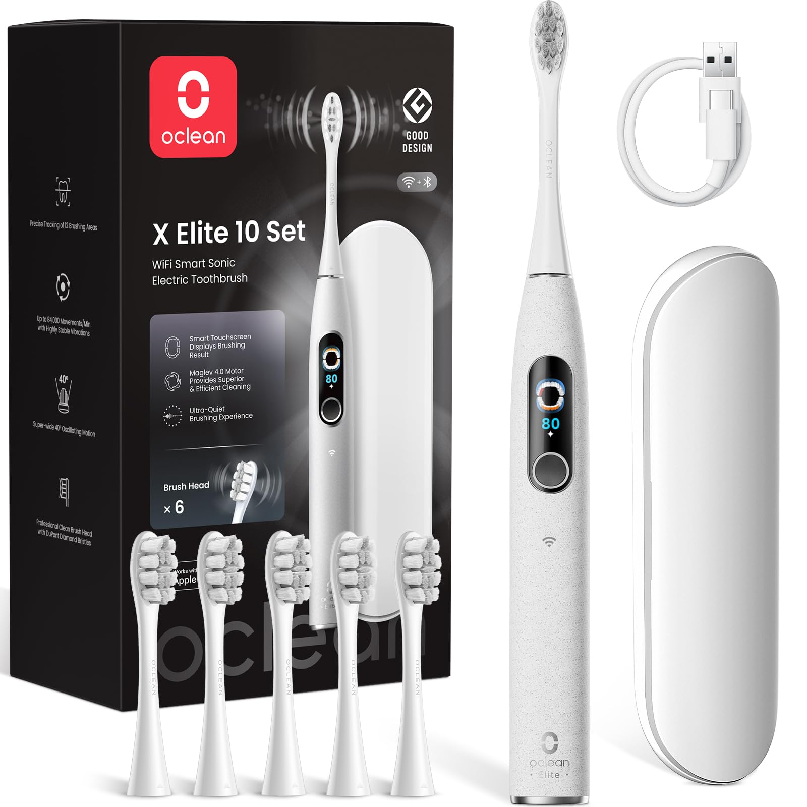 pasta dentifricia x elite 10 set con tecnologia ai 40 giorni