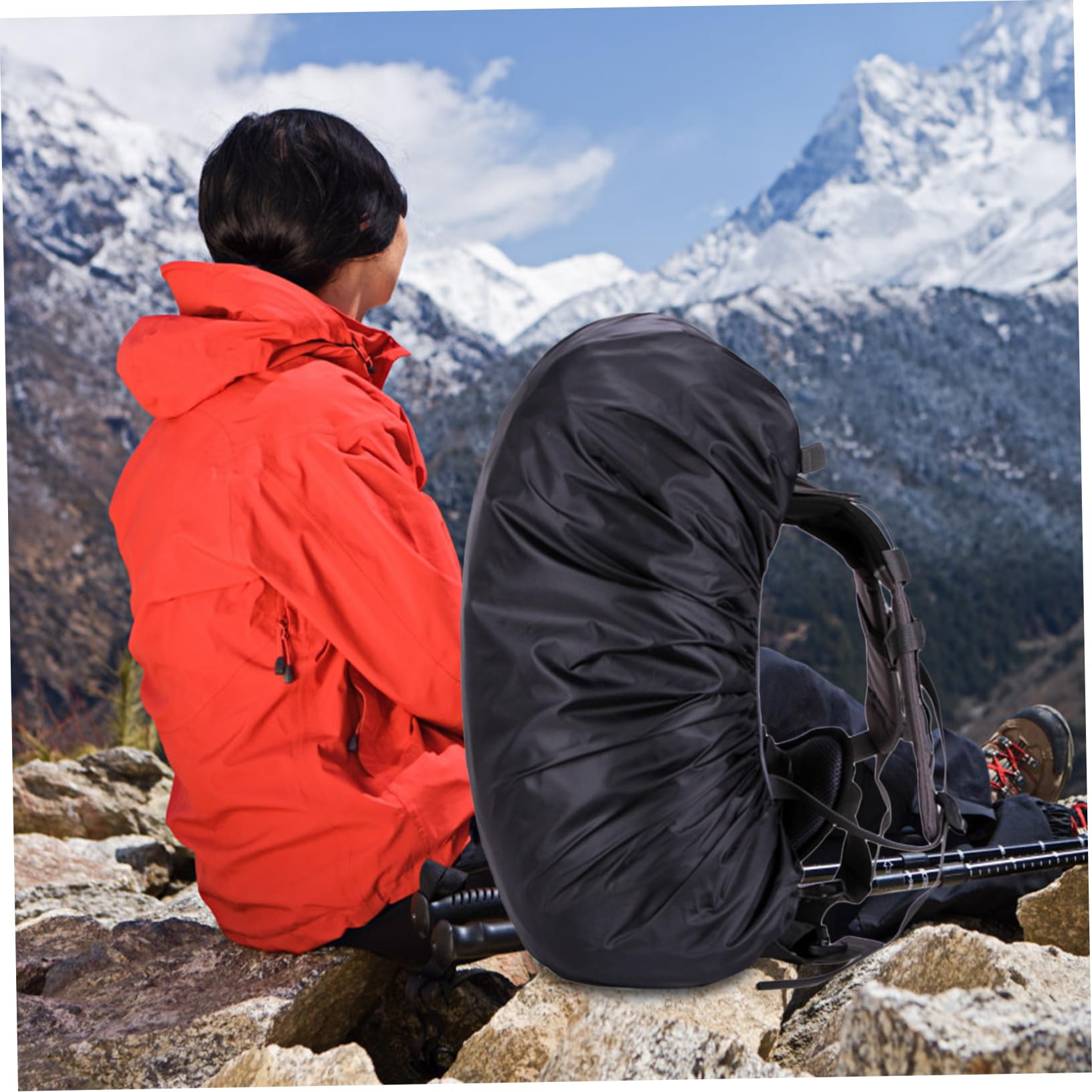 Kisangel 2 Juegos De Fundas para Mochila Mochila para Exteriores Almacenamiento A Prueba De Lluvia Impermeable para Ciclismo Protector para Senderismo Viaje con Espalda para Bolsa