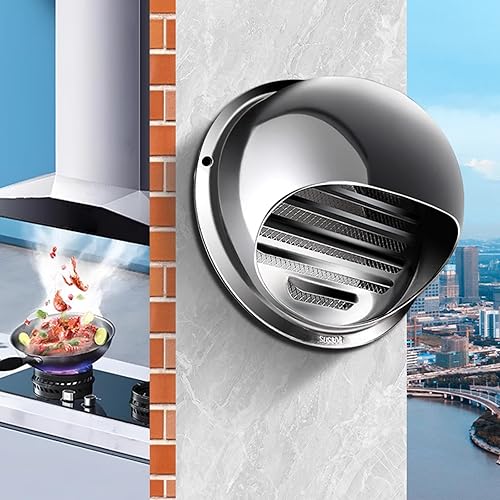 Tapa de chimenea de acero inoxidable 304, tapa redonda de ventilación de aire, cubierta protectora para la lluvia, tapa de ventilación de conductos,