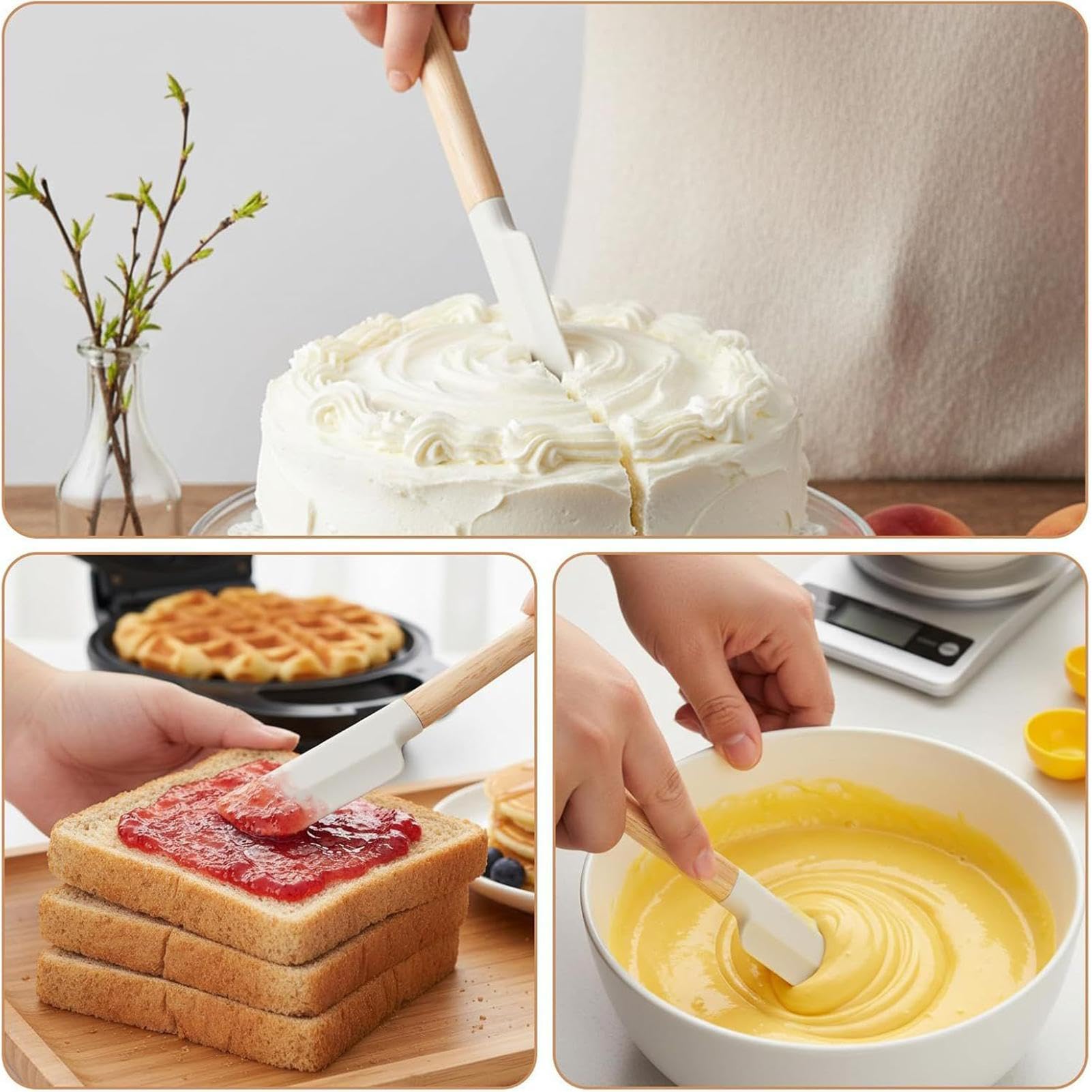 Spatola da Cucina 23 Cm Antiscivolo Resistente Al Calore